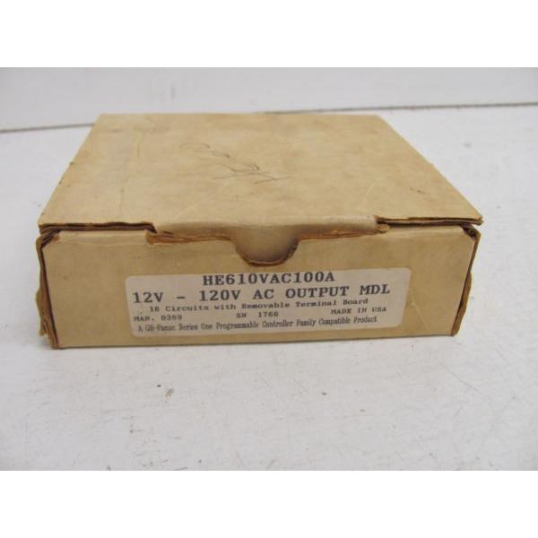 GE FANUC ファナック HE610VAC100A PROGRAMMABLE CONTROLLER AC OUTPUT 16 CIRCUIT