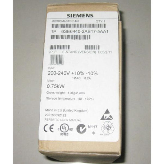 6SE6440-2AB17-5AA1 Siemens Micro master 440 6SE6 440-2AB17-5AA1 シーメンス
