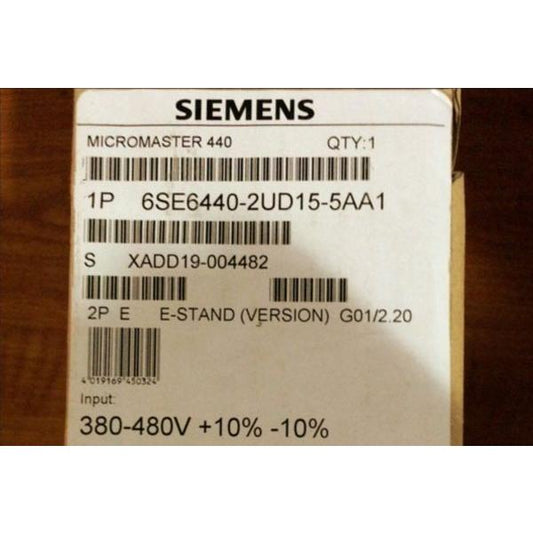 6SE6440-2UD15-5AA1 Siemens 6SE6 440-2UD15-5AA1 シーメンス