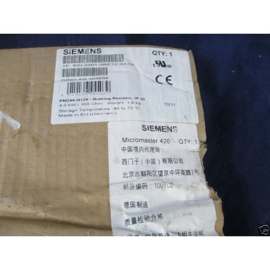 6SL3201-0BE12-0AA0 SIEMENS シーメンス SINAMICS 制動抵抗器