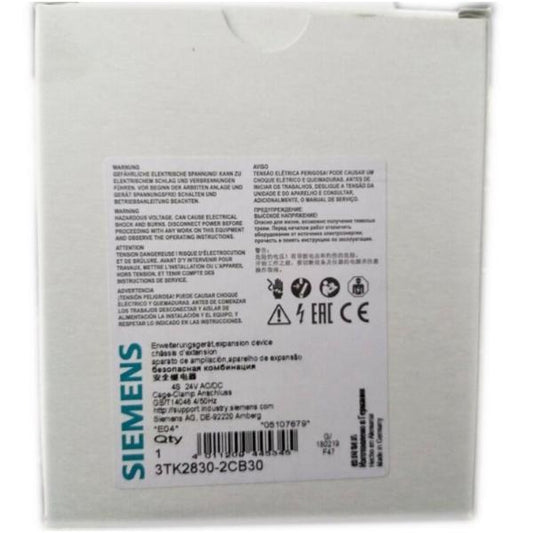 Siemens 3TK2830-2CB30 Sirius 3TK28 Output Module 24V AC/DC DIN Rail
